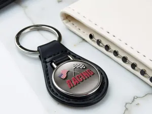 Personalised Keychain Sturdy Deluxe Racing Style